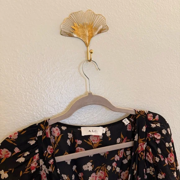 ALC Floral Black Dress - Picture 4 of 8